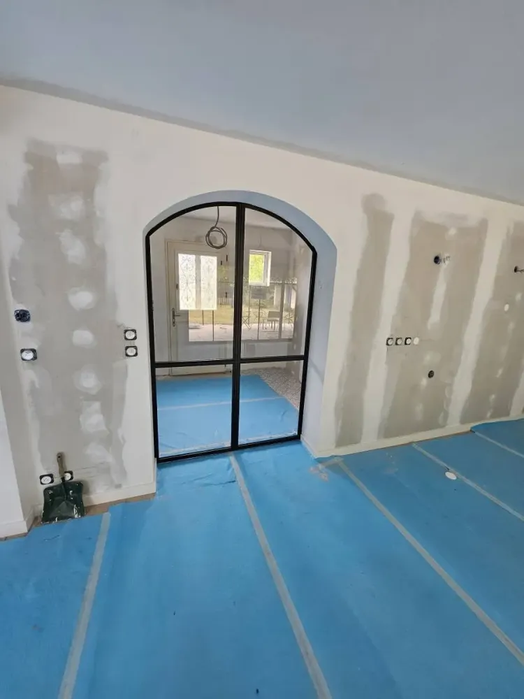 Fabrication sur mesure de porte verrière thermolaqué (1webp