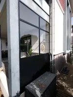 Conception et réalisation de verrières coupe vent sur Audenge (5webp