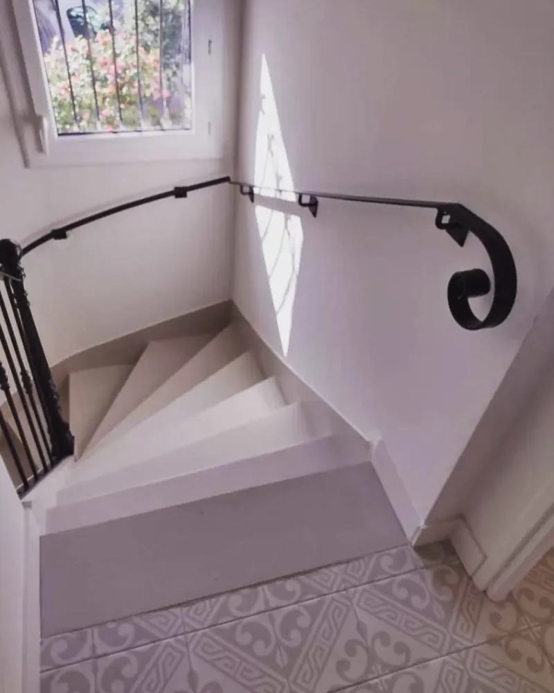 Garde corps et main courante fabriqué sur mesure en acier forgé au Teich (5webp